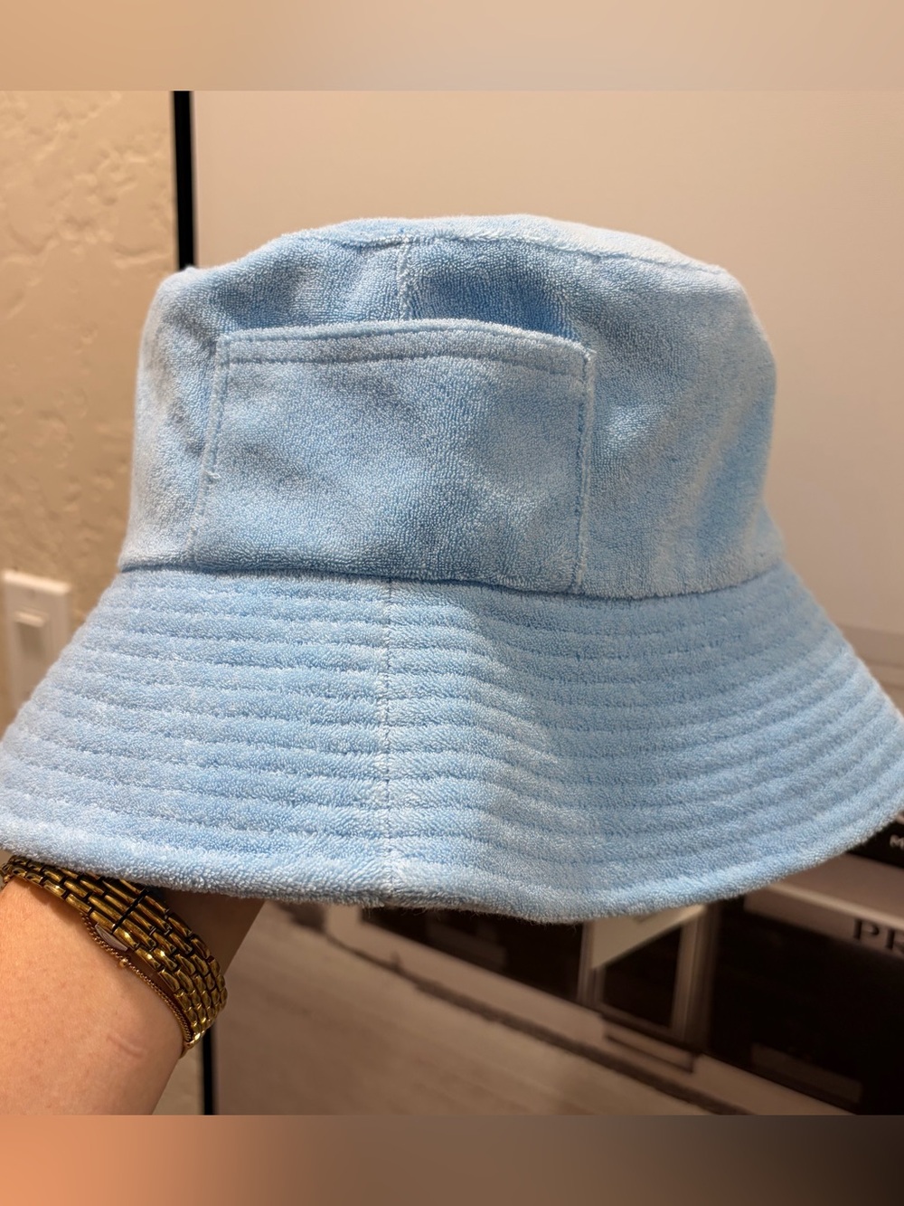 Lack Of Color Light Blue Terry Bucket Hat